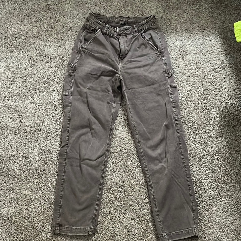 High rise boyfriend pants